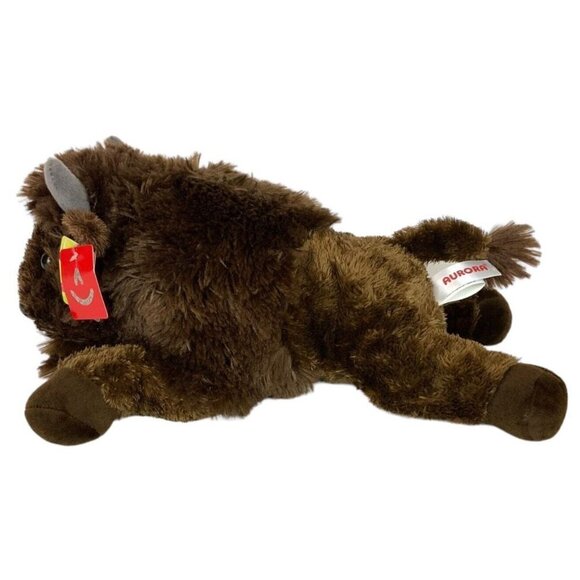 Aurora World American Bison Plush 12 inch Stuffed Animal Brown Buffalo 2018 NEW - Picture 2 of 9